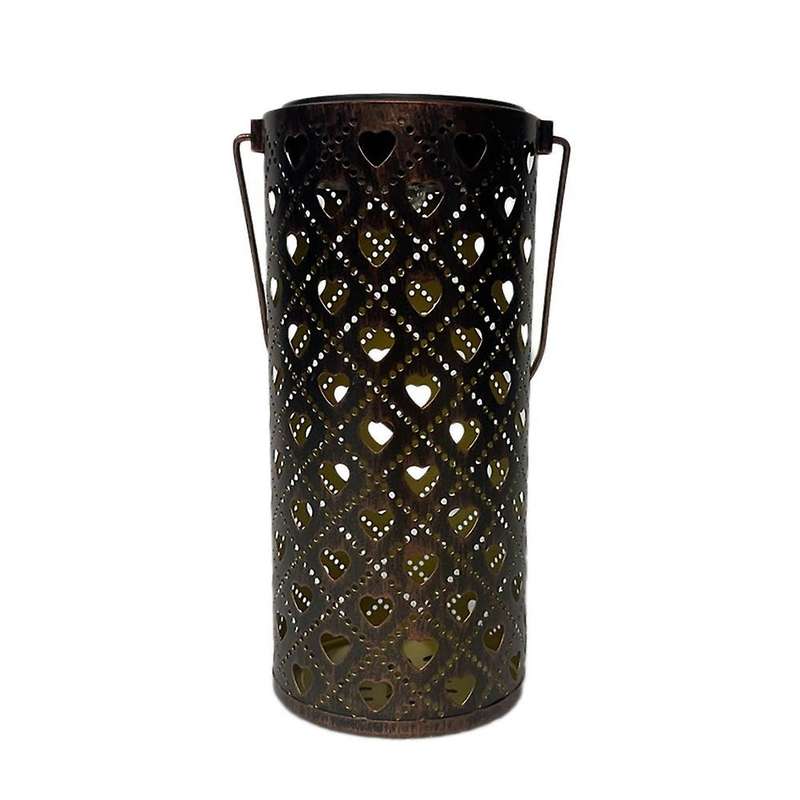 Outdoor Solar Lamp Hollow Lantern Light Solar Led Light Waterproof(b)
