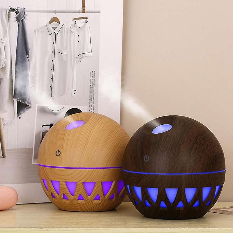 Essential Oil Diffuser 130ml for Home, 7 Colors Lights,(light Wood)