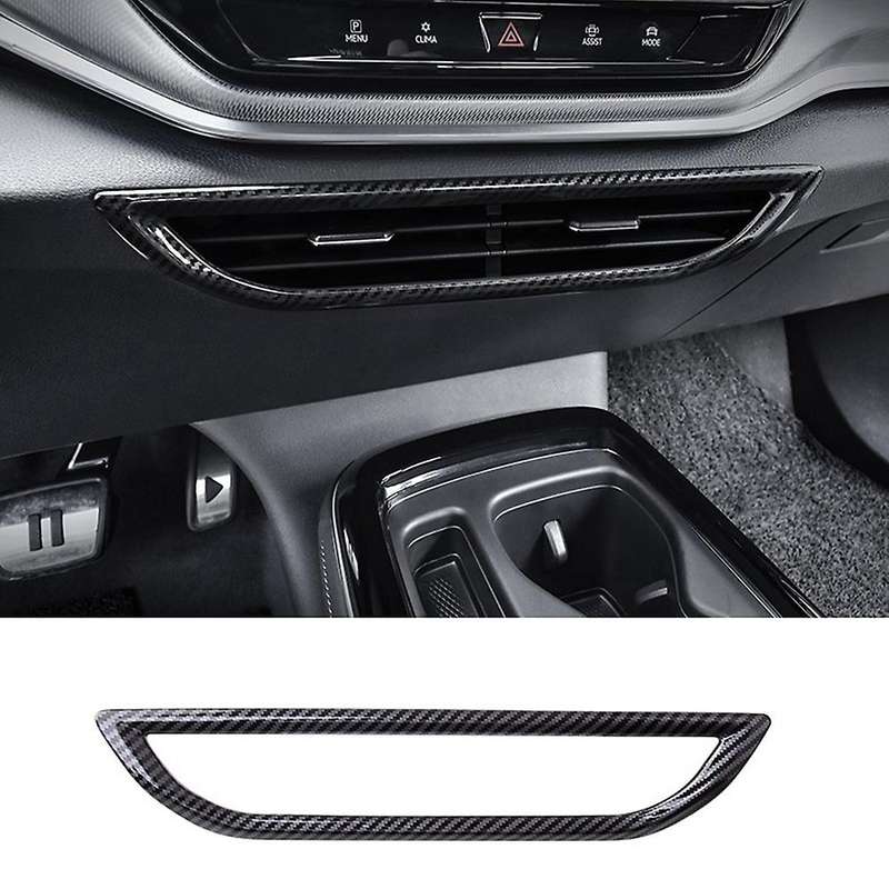 Carbon Fiber Car Central Control Air Condition Outlet Vent Cover Trim