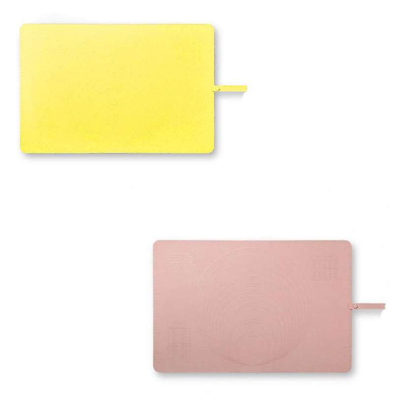 Thickened Silicone Dough Rolling Mat Pastry Baking Mat Tools (yellow)