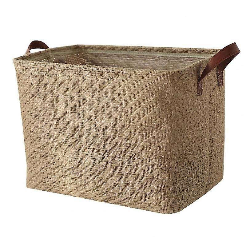 Storage Basket Dense Stitches Fabric Clothes Basket for Laundry B