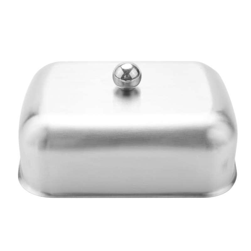 Stainless Steel Butter Dish Box Container Cheese Storage Keeper Tray