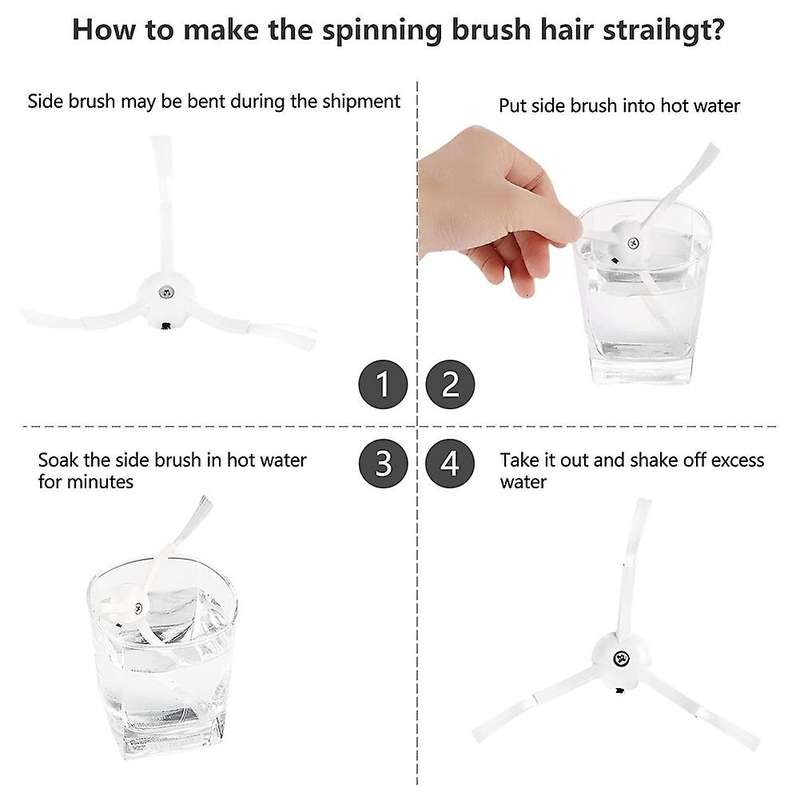 Hepa Filter Side Brush Mop Cloths Brush Cover Kit for Xiaomi Mi Robot
