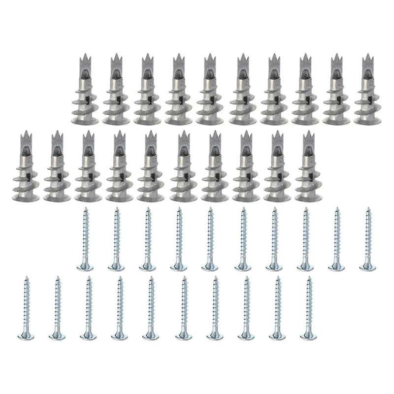 100 Pcs Screws Plasterboard Fixings Drywall Anchors Screws for Home