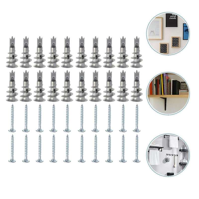 100 Pcs Screws Plasterboard Fixings Drywall Anchors Screws for Home
