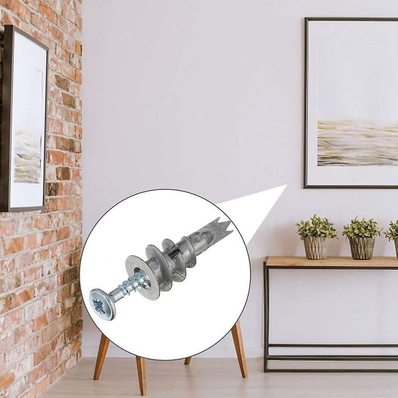 100 Pcs Screws Plasterboard Fixings Drywall Anchors Screws for Home
