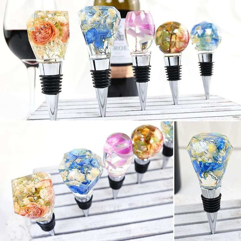 5pcs Wine Stoppers, 5pcs Wine Bottle Stopper Saver Mold