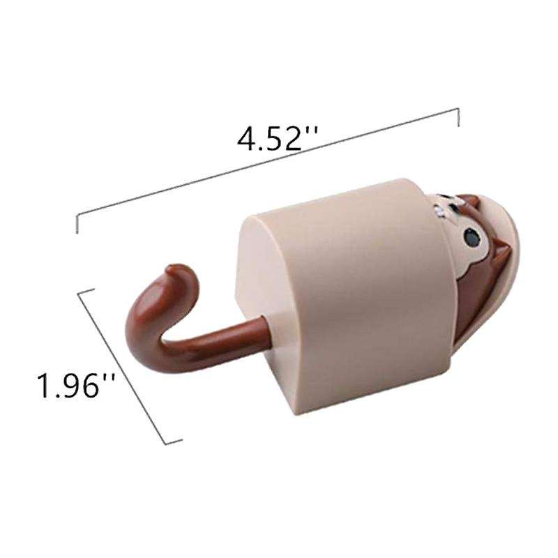 4 Pcs Squirrel Wall Hook Key Holder, for Bathrooms,wall Decorative