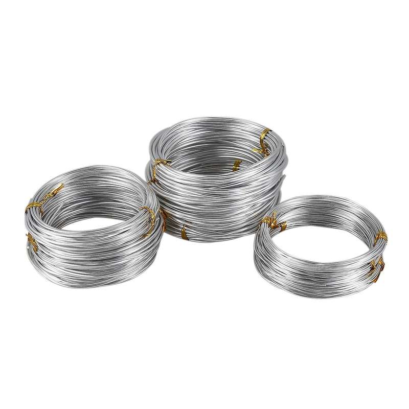 9 Rolls Bonsai Wires Anodized Aluminum Bonsai Training Wire Silver