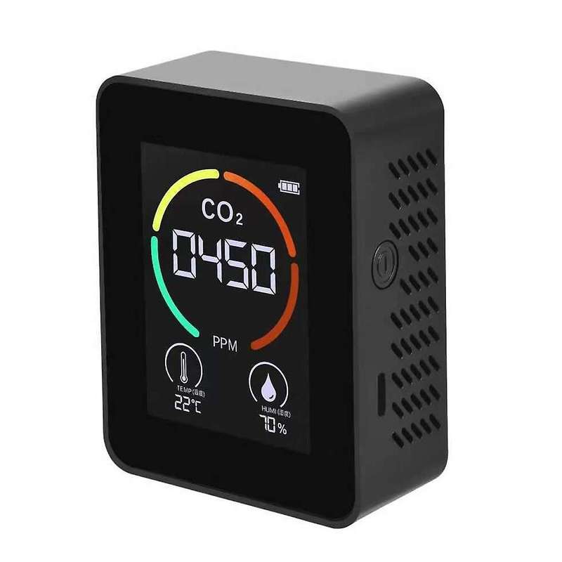 Temperature & Humidity Meter, Air Quality Monitor, Co2 Detector, B