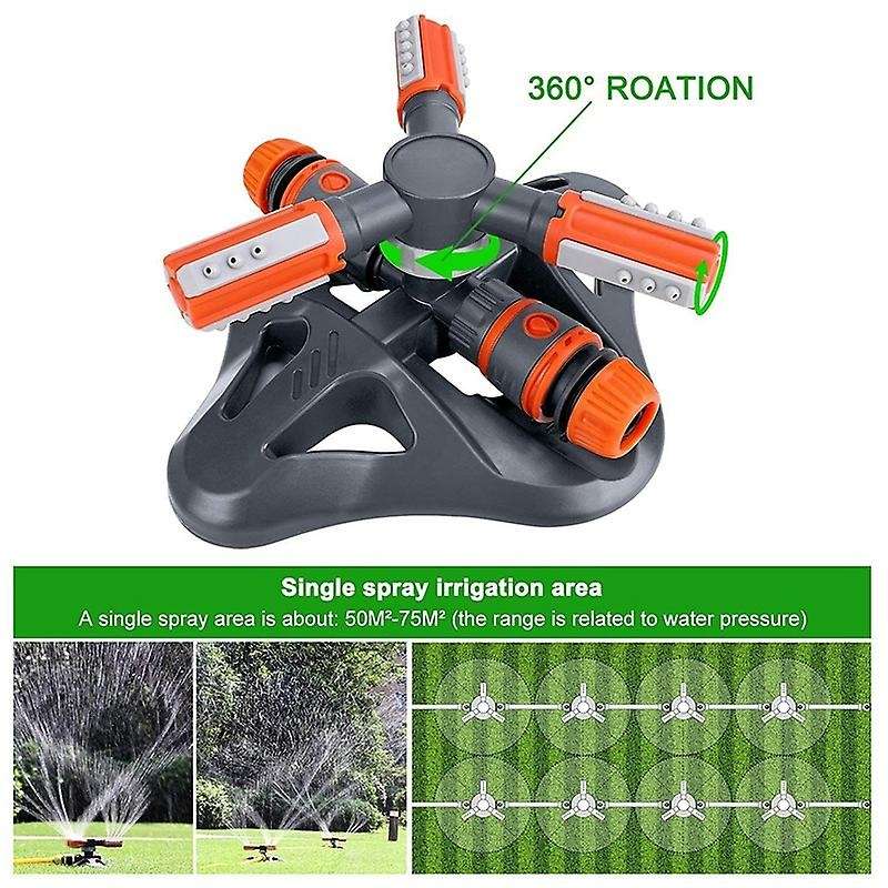 Garden Sprinkler, Automatic 360 Degree Rotating Lawn Sprinkler