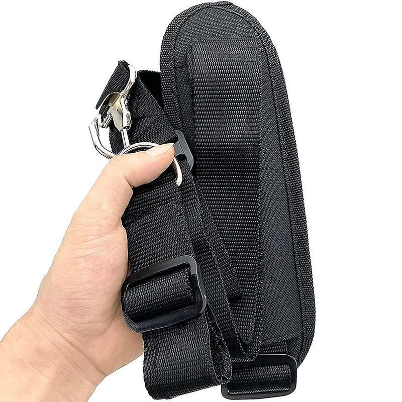 2 Pieces Of 3.8 X 110 Cm/1.5 X 43.3 Inches Black Shoulder Strap