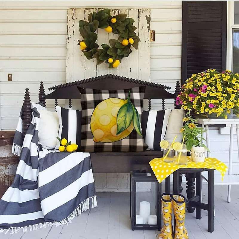 Summer Decorations for Home Farmhouse Throw Pillows Cushion Case