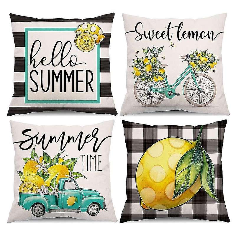 Summer Decorations for Home Farmhouse Throw Pillows Cushion Case