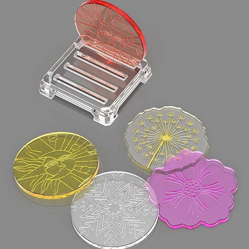 Coaster Molds Set,irregular Patterned Coaster Base Silicone Mold