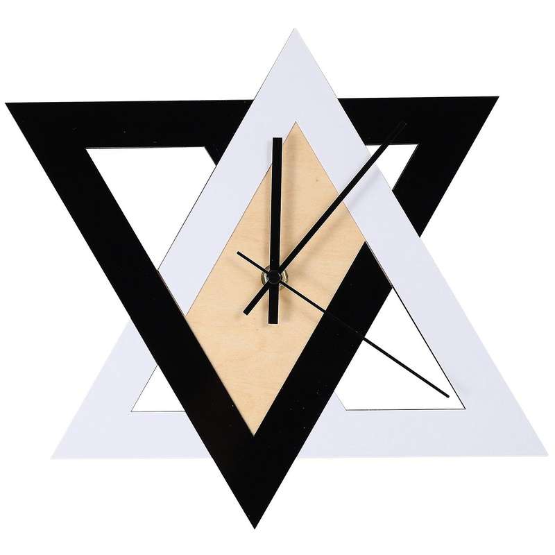 Nordic Personality Black and White Wall Clock Mute Decorative Clock