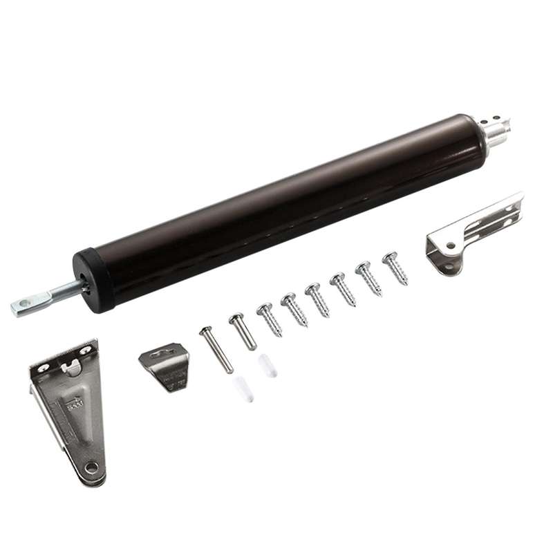 Simple Door Closer Silent Pneumatic Hydraulic Buffer Automatic Brown