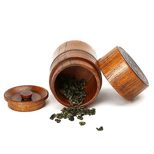 Wooden Tea Pot Handmade Kung Fu Tea Set Portable Sealed Can,1 Pcs