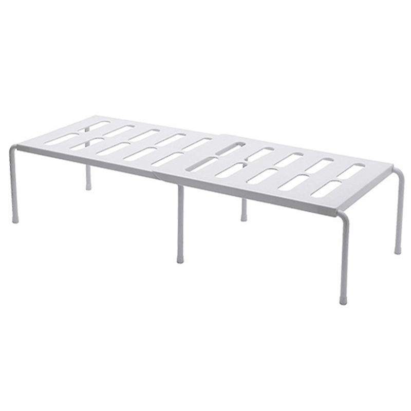 Kitchen Expandable Organizer Racks Bathroom Storage Holders White
