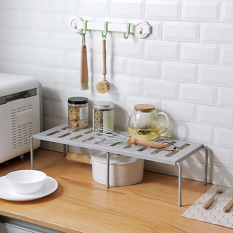 Kitchen Expandable Organizer Racks Bathroom Storage Holders White