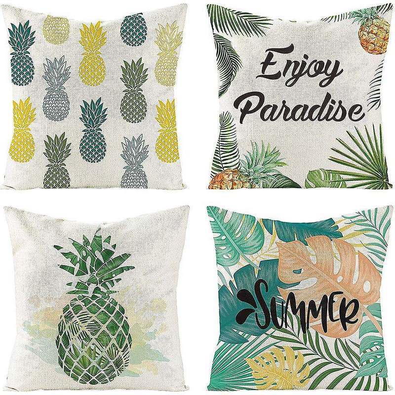 Summer Pineapple Throw Pillow Cases Home Summer Outdoor Decor