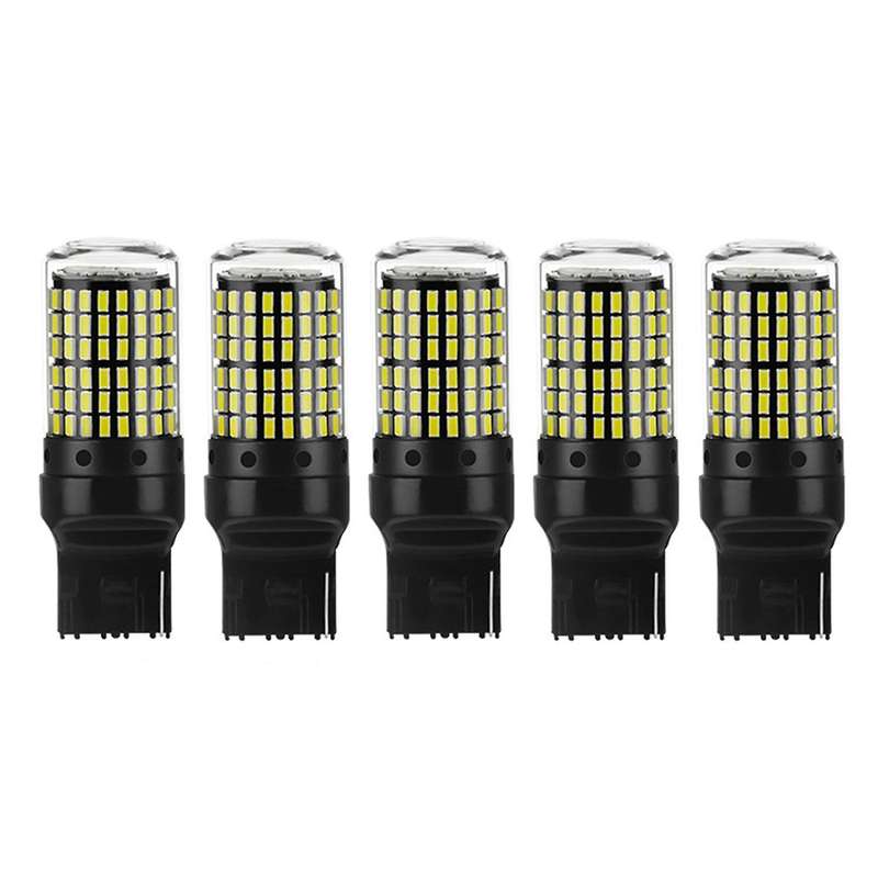 5pcs Led Bulbs 7440 W21w T20 Wy21w Led 144smd