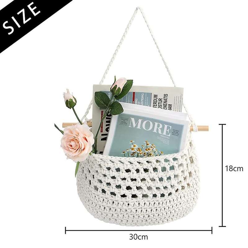 Boho Hanging Fruit Woven Baskets Organization to Store All Items -2