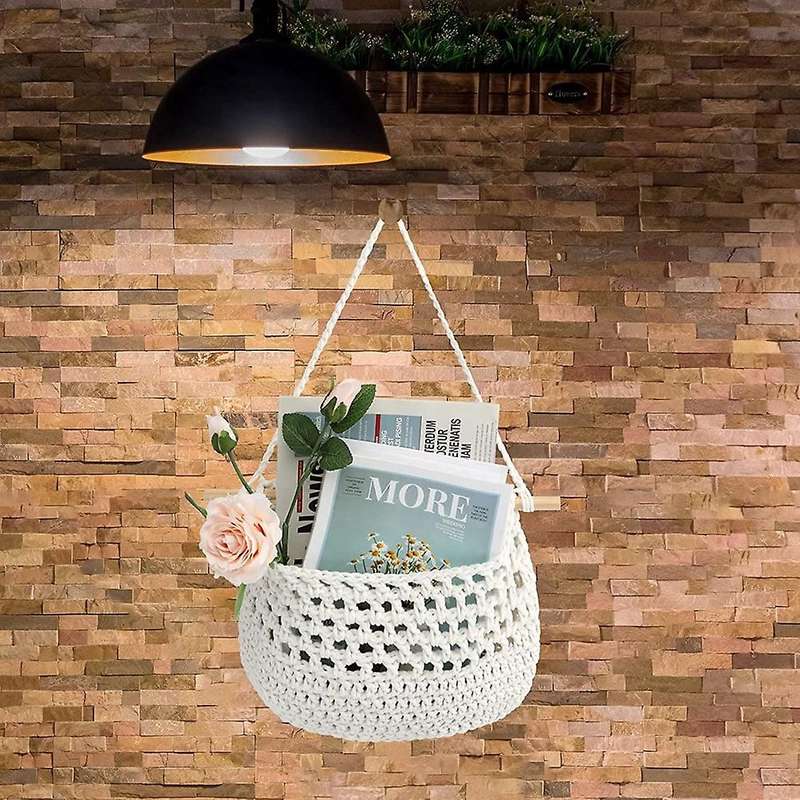 Boho Hanging Fruit Woven Baskets Organization to Store All Items -2