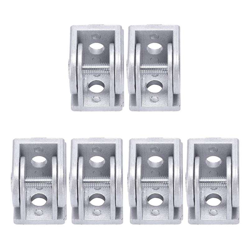 6pcs Alloy Flexible Pivot Joint Connector for Eu Extrusion Profile