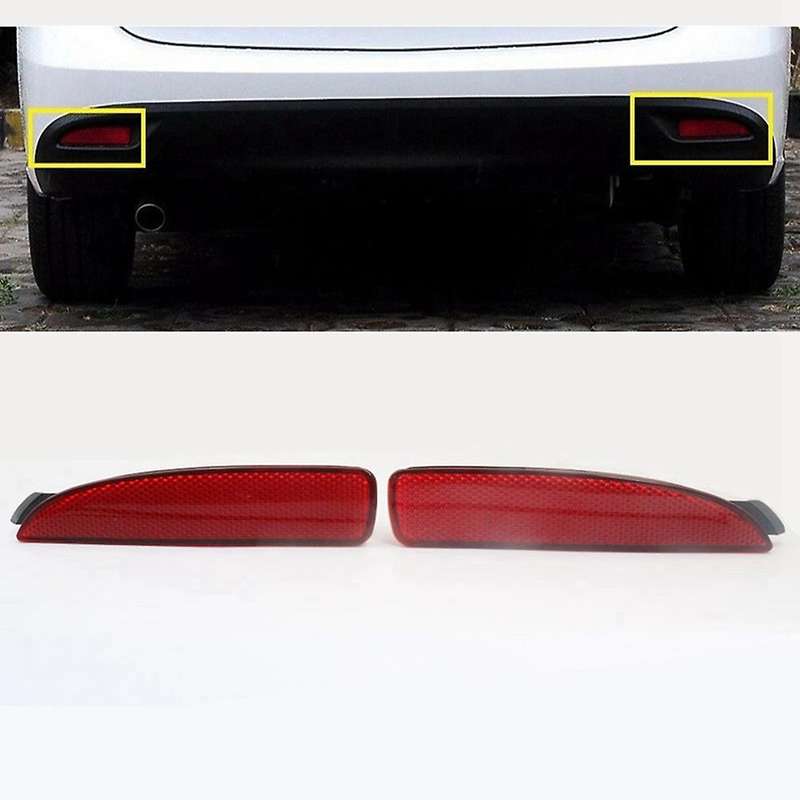 1 Pair Rear Bumper Light Side Lamp Marker Reflector for Mazda 3 5 6