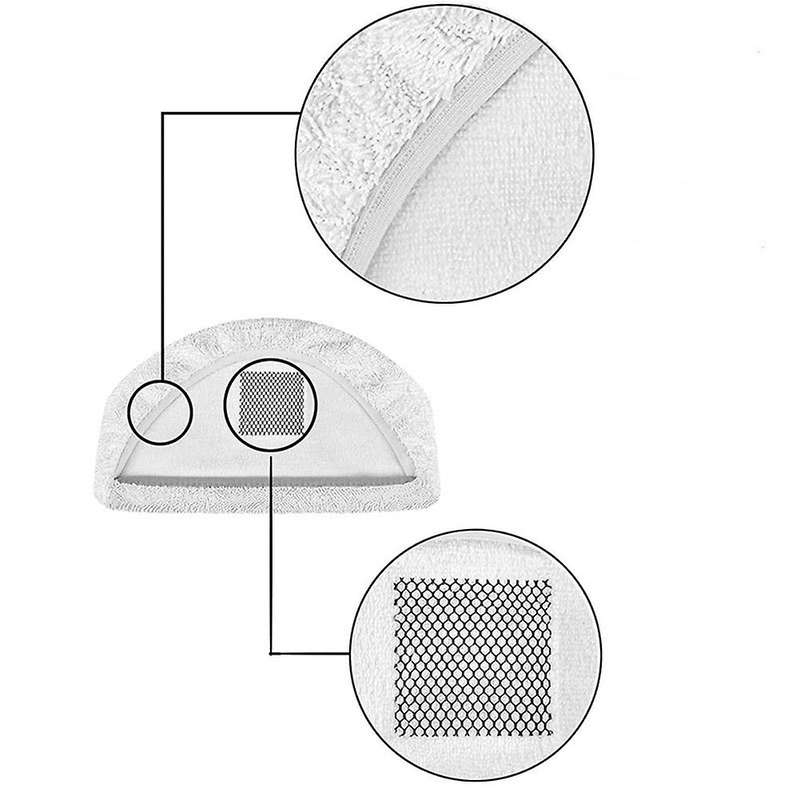 4pcs Steam Mop Pads for Bissell Powerfresh for 1940 1806 1544 Series