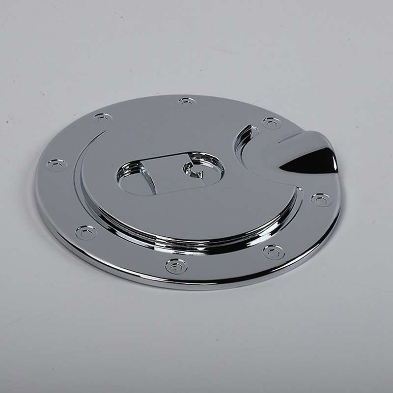 Door Fuel Tank Cover Gas Filler Cap Trim for Dodge Ram, Abs Silver