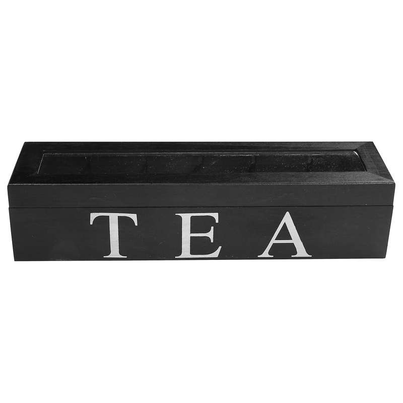 Coffe and Tea Box with Lid Coffee Tea Bag for Kitchen Cabinets B