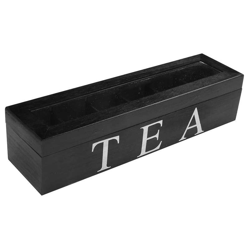 Coffe and Tea Box with Lid Coffee Tea Bag for Kitchen Cabinets B
