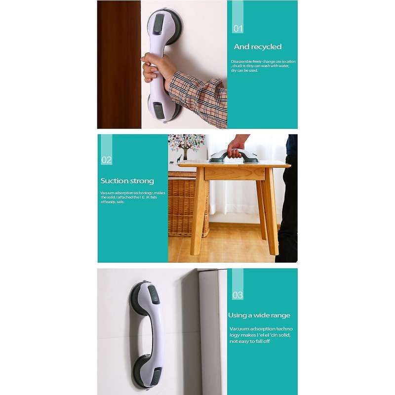 Tub Safety Handle Support Kids Aids Suction Balance Assist Bar
