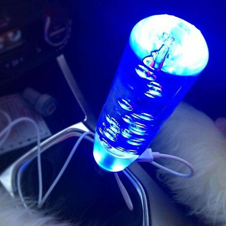 10cm Led Rgb Light Gear Shift Knob Transparent Adapters Universal