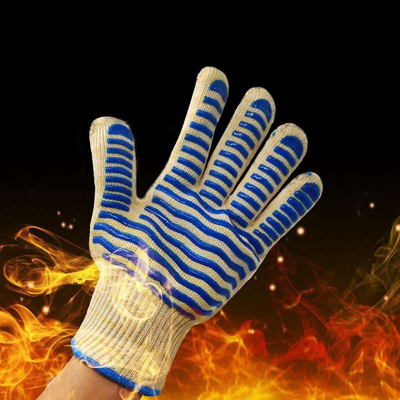 Bbq Gloves 932 Fahrenheit Heat Resistant Oven Silicone Gloves