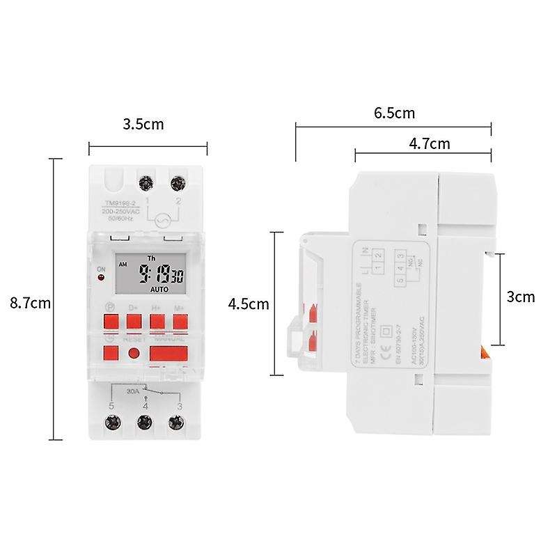 Sinotimer Tm919b 220v 30a Programmable Digital Timer Switch