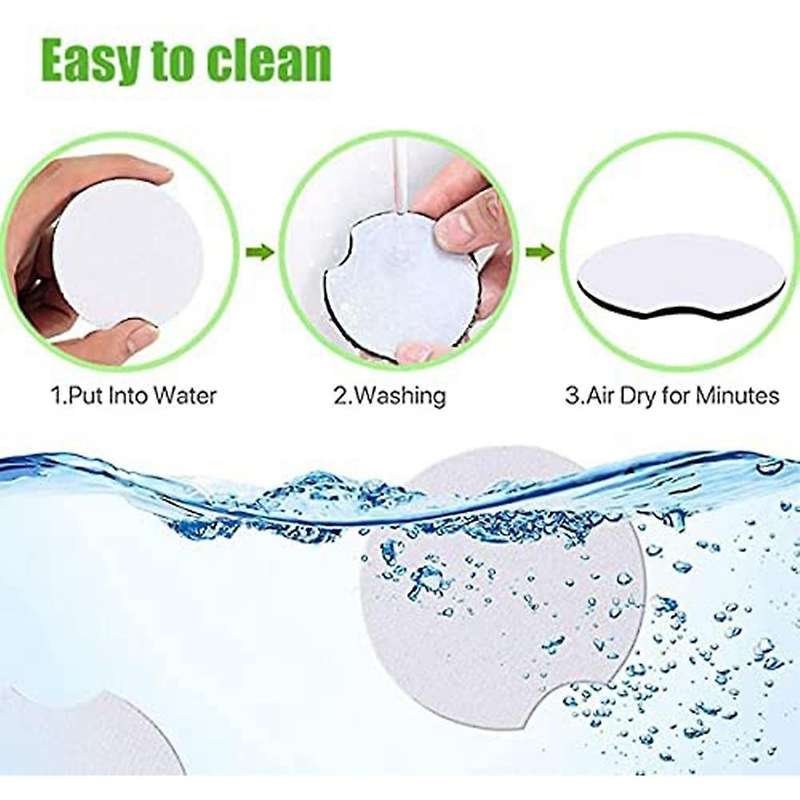 50pcs Sublimation Car Coasters Blanks,for Diy Crafts Car Cup Coasters