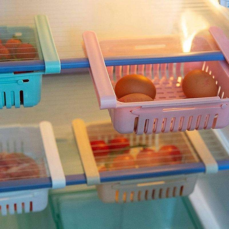 4pcs Fridge Drawer Organizer Refrigerator Drawers for Shelves