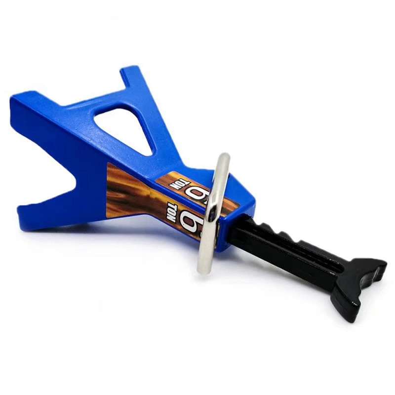 2x Metal Jack Stands 6 Ton Height Adjustable for 1/10 Rc Scx10-blue