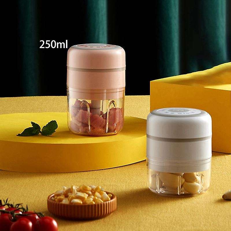 Mini Garlic Chopper Food Chopper,for Pepper Vegetable Nut 250ml,pink