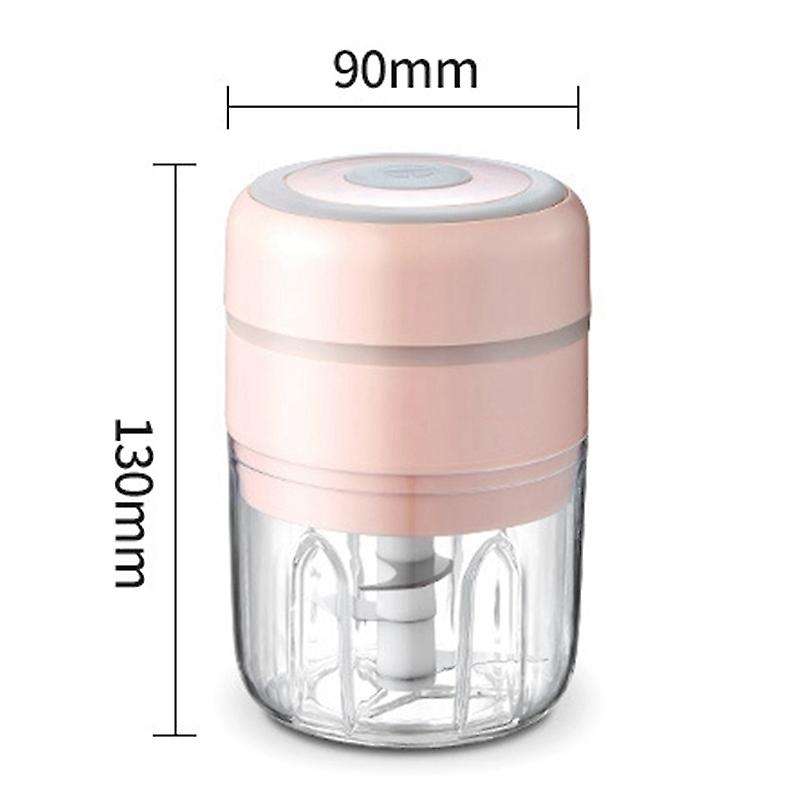 Mini Garlic Chopper Food Chopper,for Pepper Vegetable Nut 250ml,pink