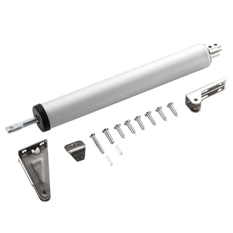 Simple Door Closer Silent Pneumatic Hydraulic Buffer Automatic Silver