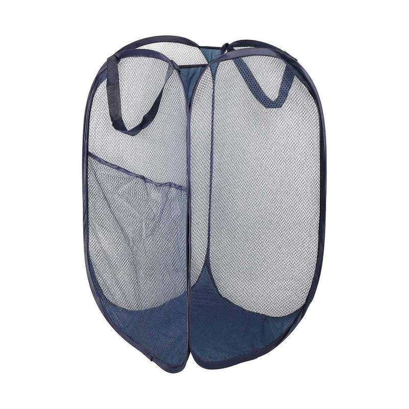 2pcs Foldable Pop-up Mesh Basket with Laundry Basket