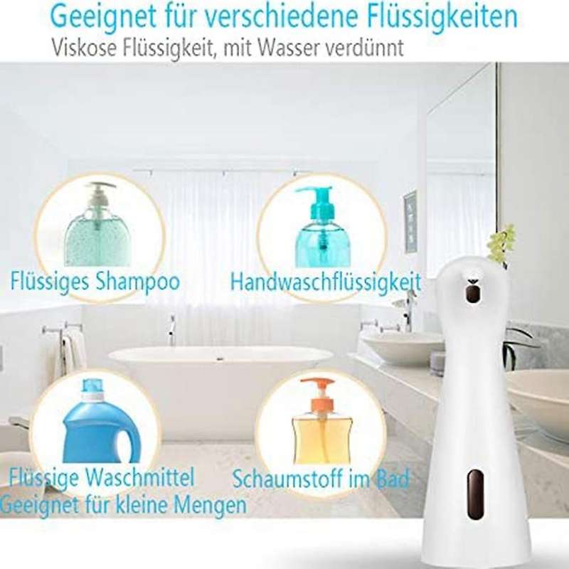 Automatic Soap Dispenser 200ml with Infrared Sensor Ipx6 Waterproof