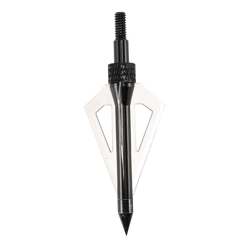 12pcs 3 Blades Hunting Archery Broadheads 100 Grain Heads Tips