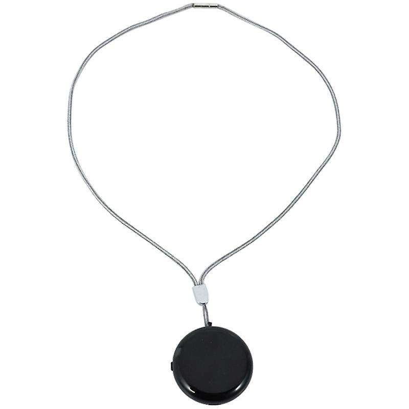 2pcs Personal Wearable Air Purifier Necklace Mini Air Freshener Black