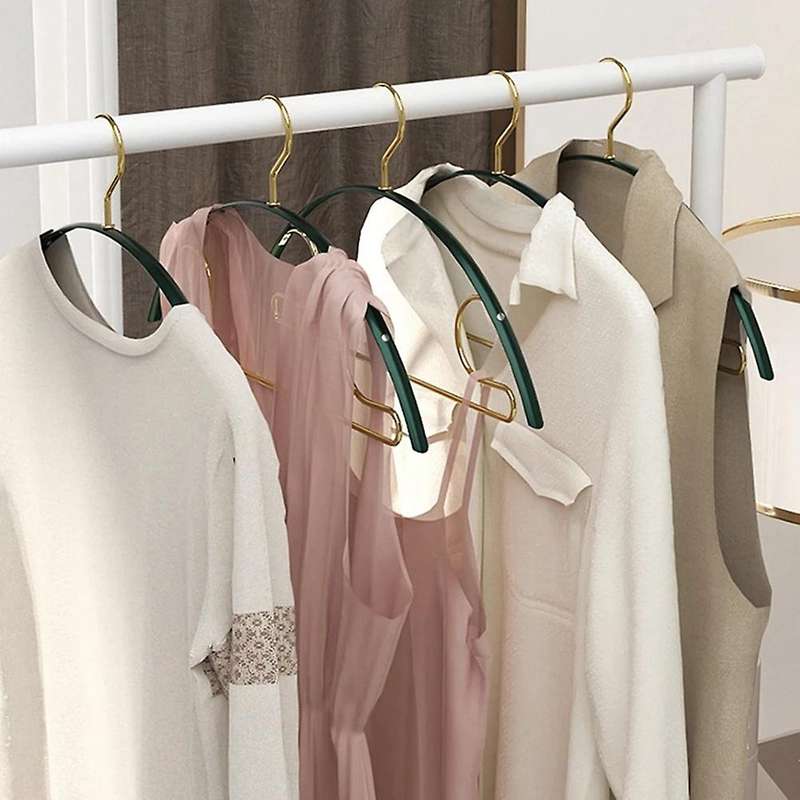 5pcs Clothes Hanger Aluminum Alloy Wardrobe Space Saving-2