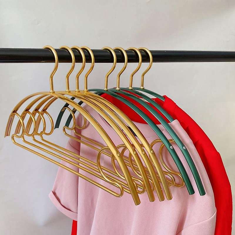 5pcs Clothes Hanger Aluminum Alloy Wardrobe Space Saving-2